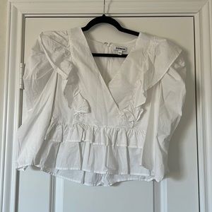 Express White Ruffle Peplum!